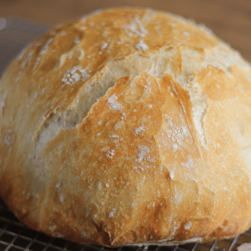 loaf of homemade bread