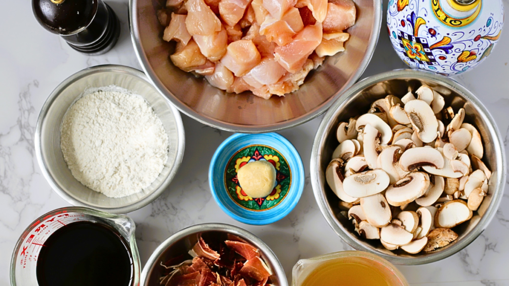 ingredients to make chicken marsala