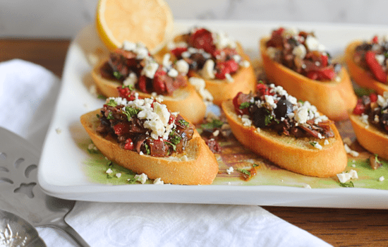 How To Make the Best Mediterranean Crostini