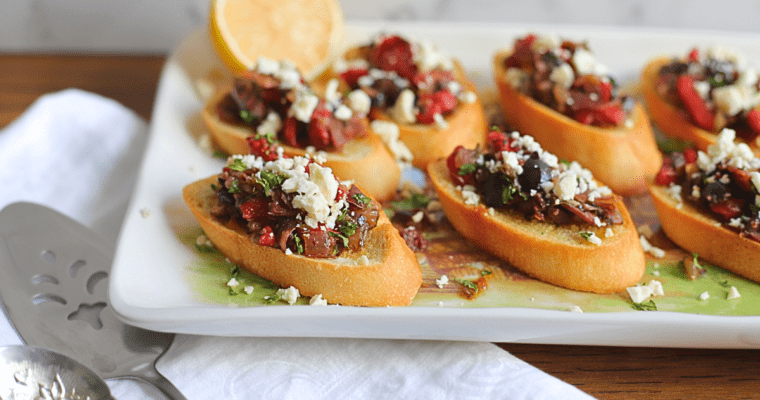 How To Make the Best Mediterranean Crostini