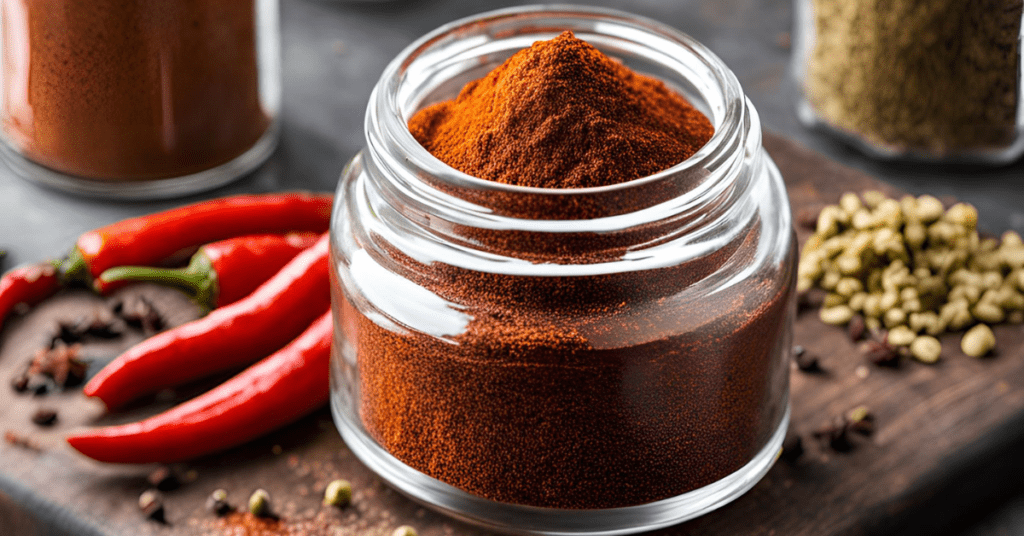 jar of chili powder as one of the ingredients in the taco seasoning recipe