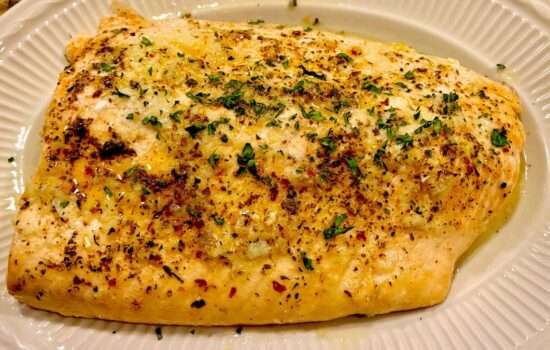 Easy Baked Salmon in Foil with Garlic & Herbs